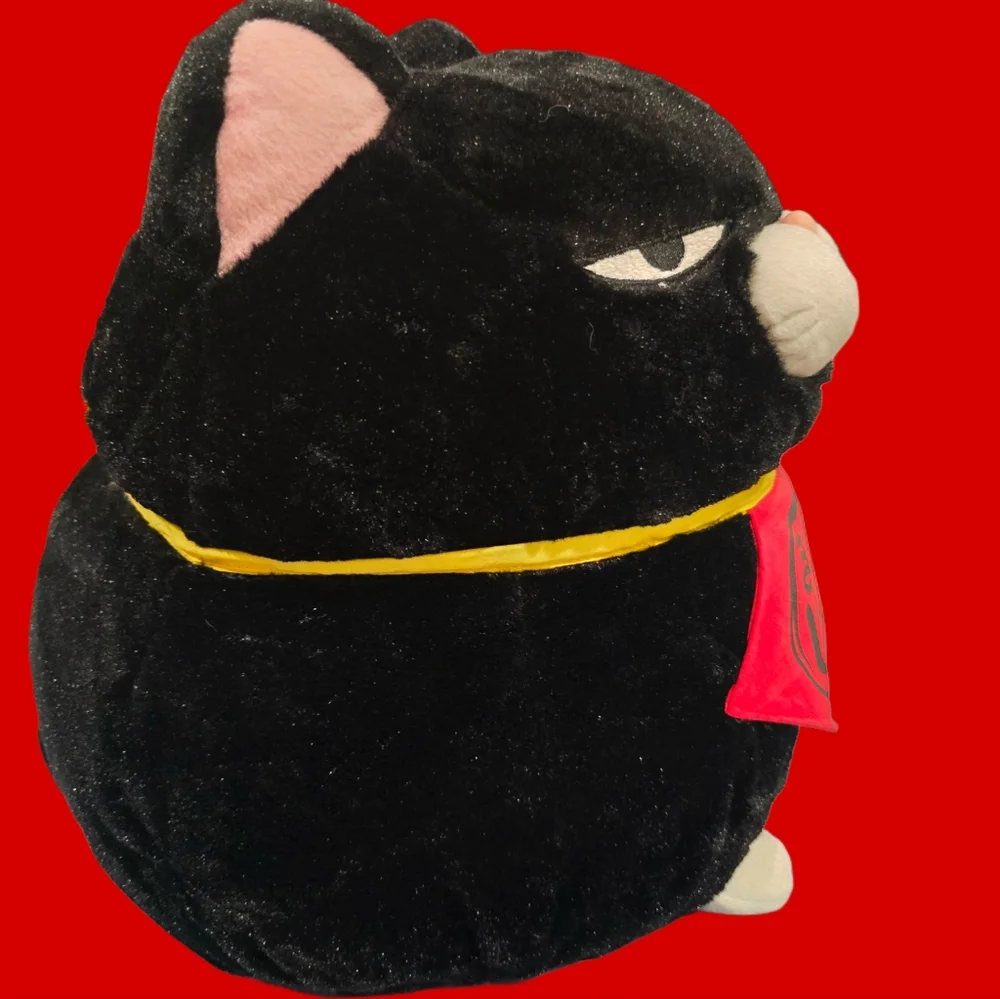 Hije Manju Black Cat Plush Toy-Kawaii Japanese By Amuse Japan
